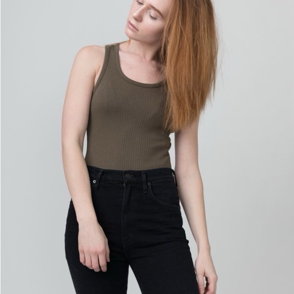 Alexander Wang Olive Bodysuit
